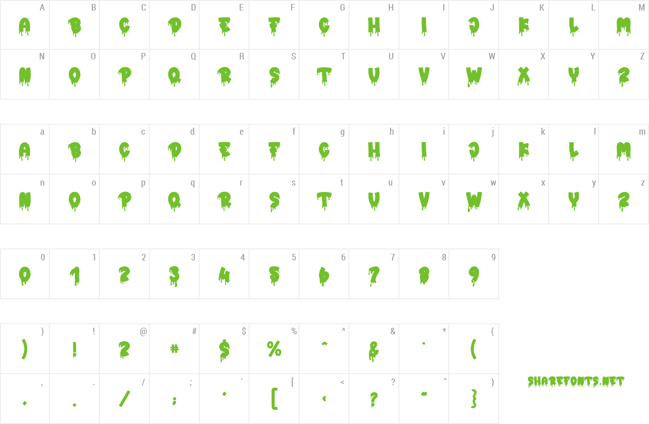 Font Hello Scary preview